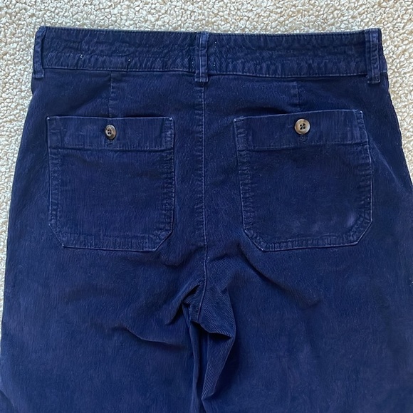 GAP High Rise Wide Leg Corduroy Pants Size 6 Navy - Picture 6 of 11